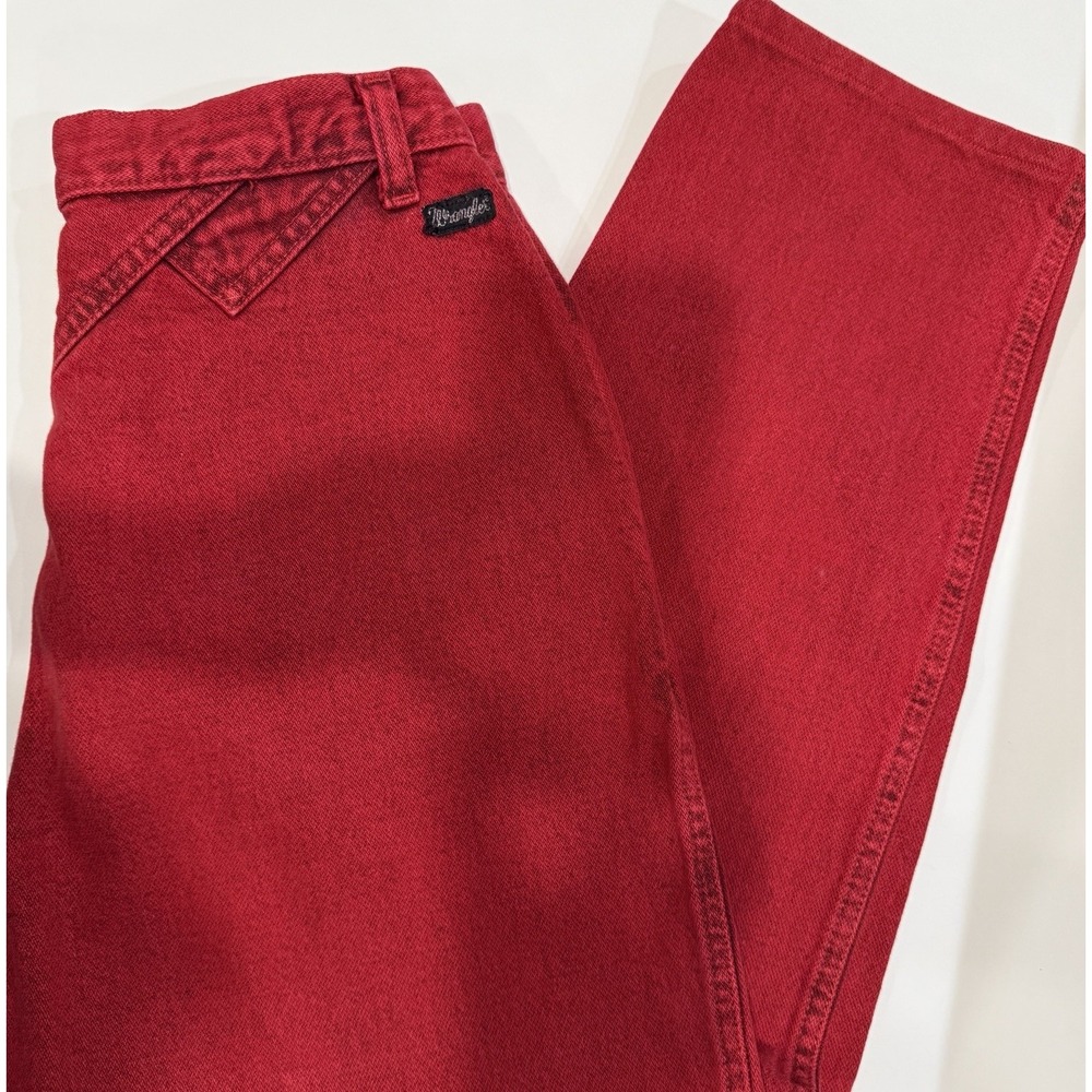 Vintage Wrangler Silverlake High Waisted Red Acid Wash Western Jeans 27x27